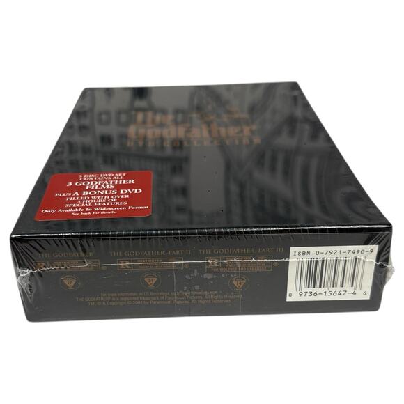 SEALED "The Godfather" Movie DVD Collection Set 2001 - 5-Disc Trilogy BRAND NEW - Picture 9 of 16